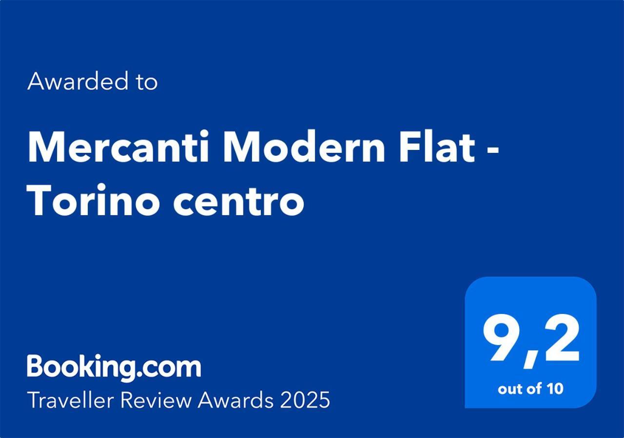 Mercanti Modern Flat - Balcony - Torino Centro Exterior photo