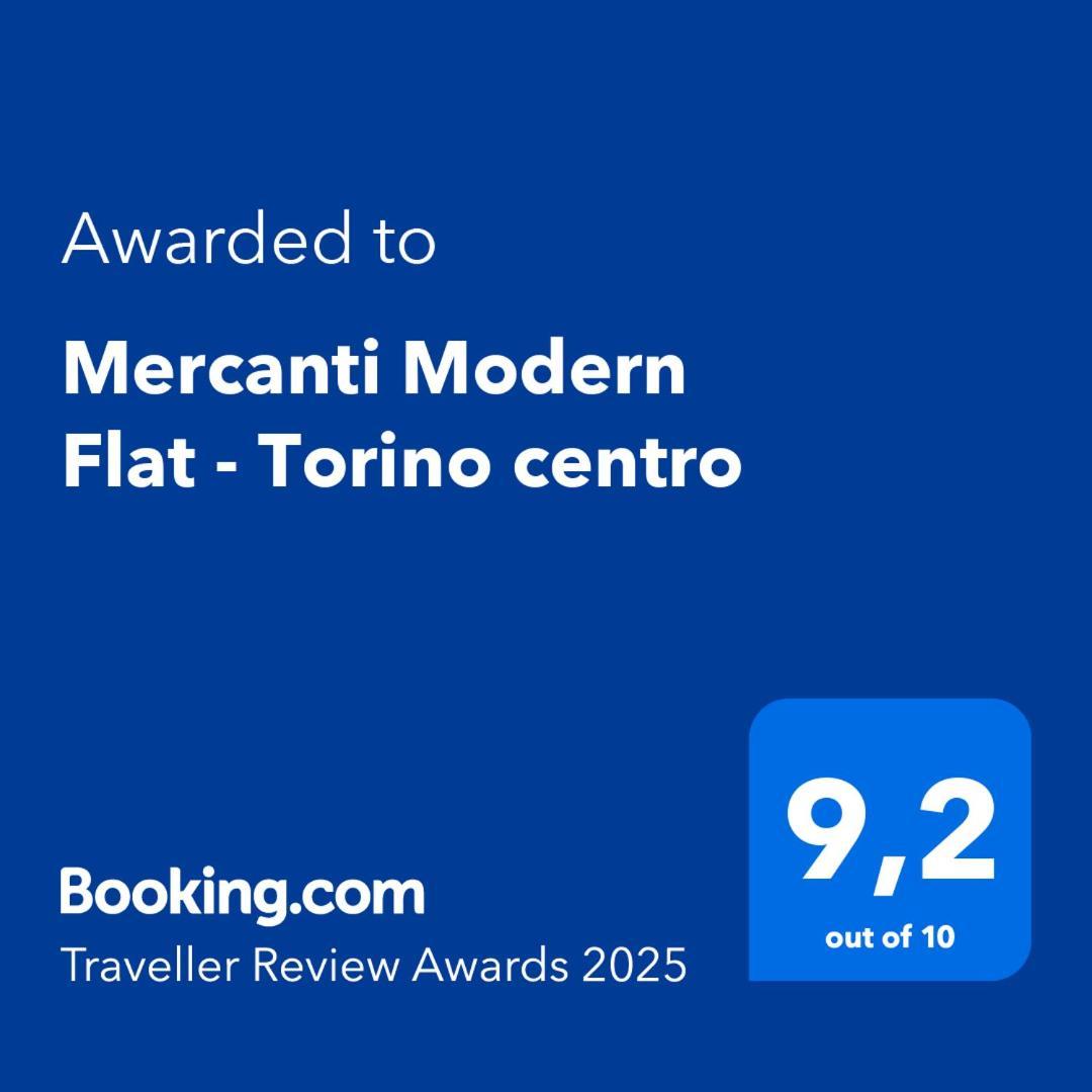 Mercanti Modern Flat - Balcony - Torino Centro Exterior photo